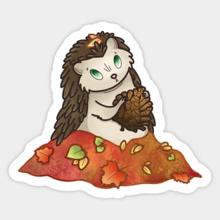 Leafy Hedgehog Sticker